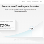 Copy Trading site showing their 'popular investors' program - they're the people you can copy.