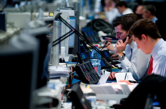 European proprietary desk traders at work