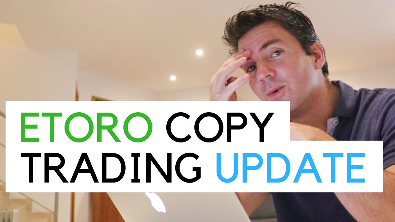 copy Trading update - me at a desk looking a little worried...